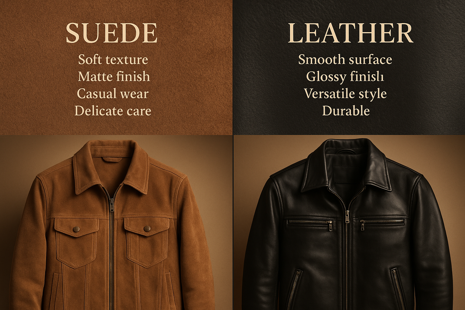 How Suede Jackets Differ from Classic Leather